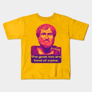 Aristotle Portrait and Quote Kids T-Shirt